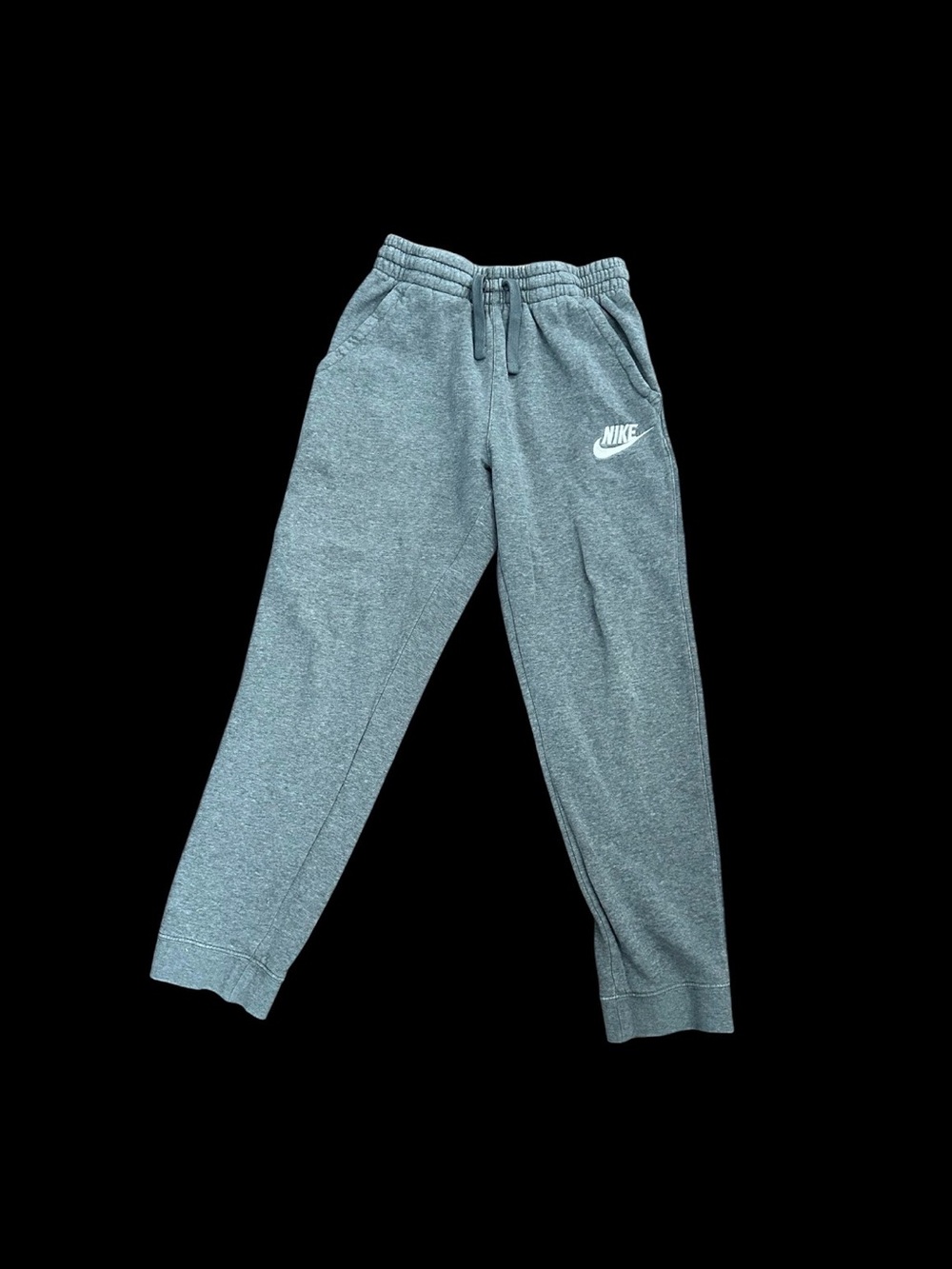 Nike Kids Heather Gray Fleece Joggers